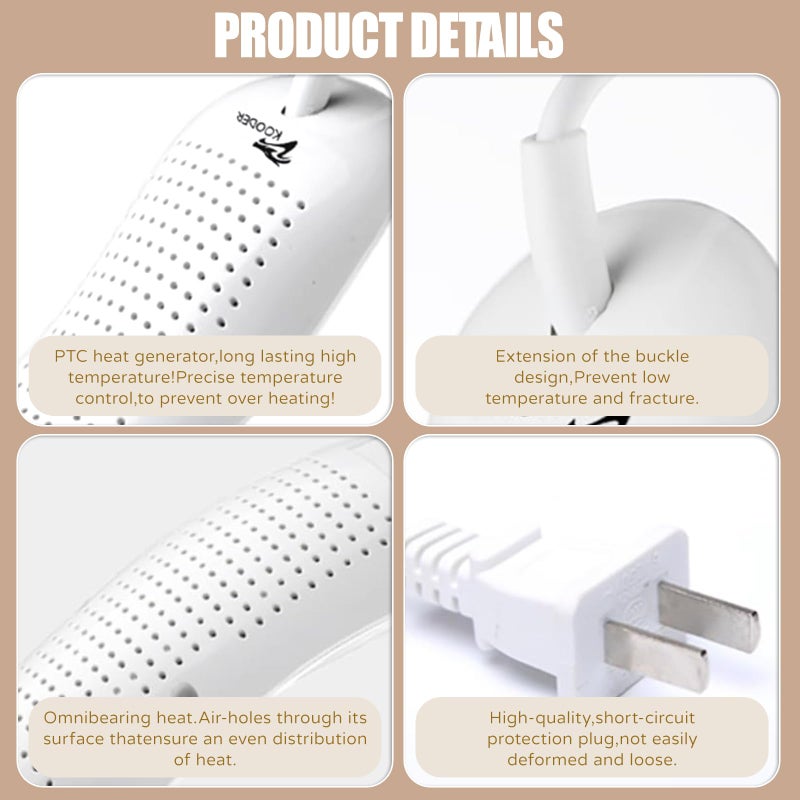 KOODER Boot Dryer,Shoe Dryer,Foot Dryer ! Eliminate bad odor and dry shoes! - Image 3