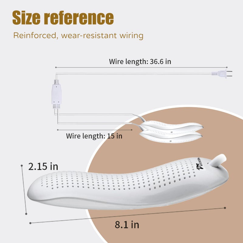 KOODER Boot Dryer,Shoe Dryer,Foot Dryer ! Eliminate bad odor and dry shoes! - Image 4