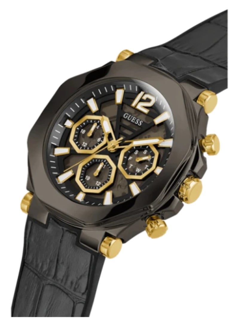 GUESS Mens Black Gunmetal Multi-function Watch - GW0492G1 - Image 2