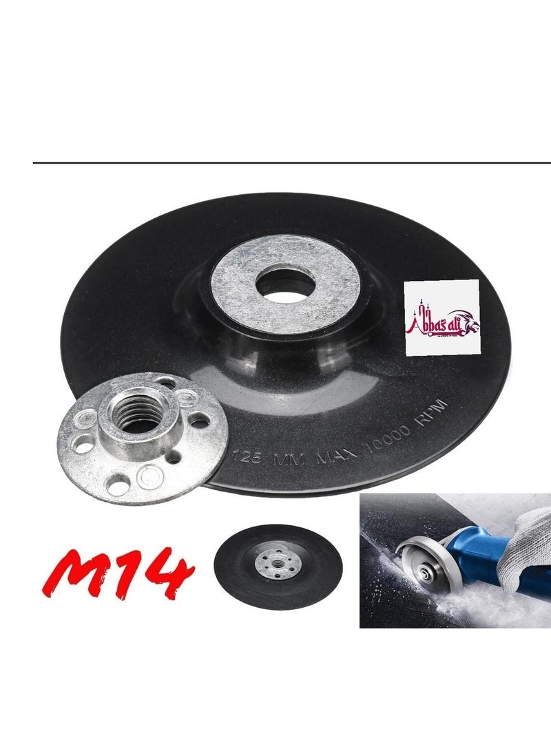 ABBASALI Rubber Backing Pad Sanding Pad 115mm X 14mm - Image 2