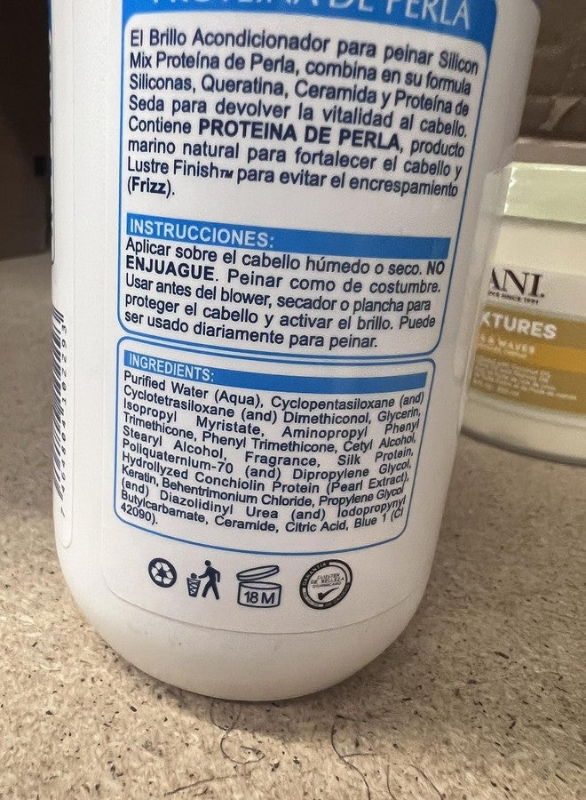 Silicon Mix Protieina De Perla Shampoo 16oz & Treatment & Leave-in 8oz & Polisher 4oz "Set" - Image 4
