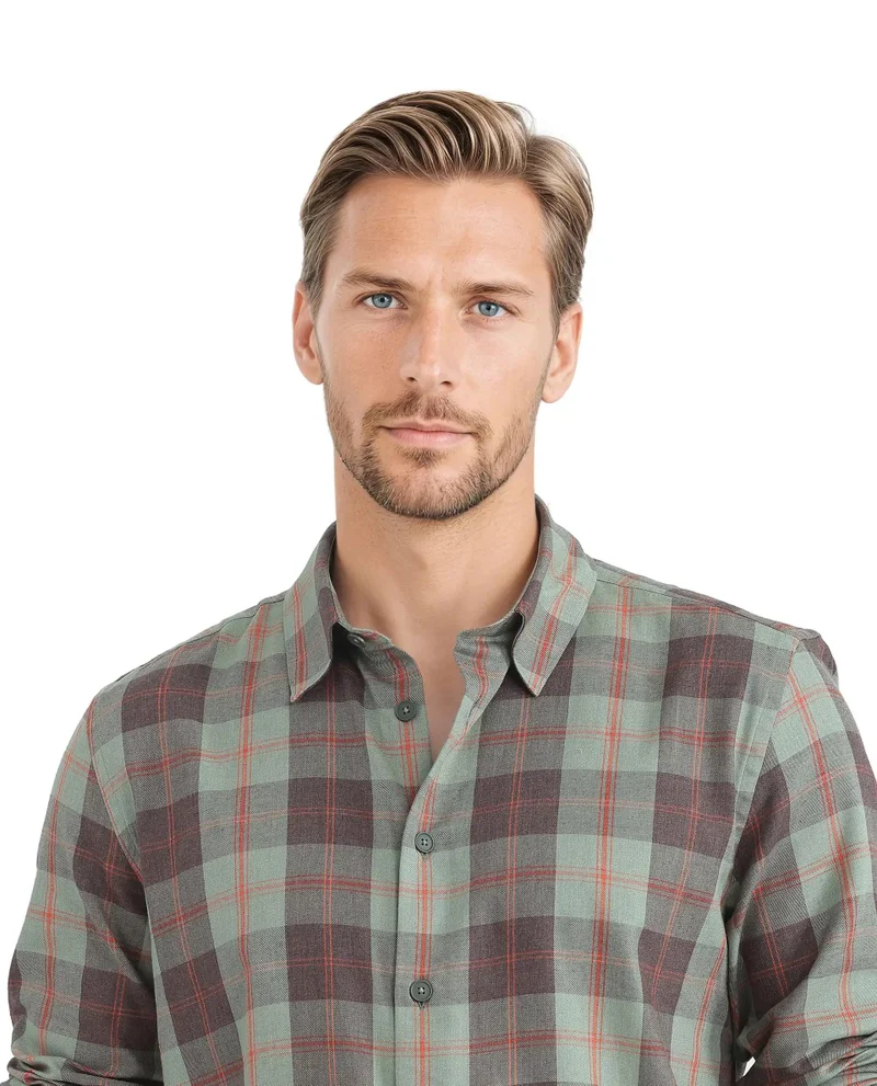Rare Rabbit Men's Checked Regular Fit Shirt