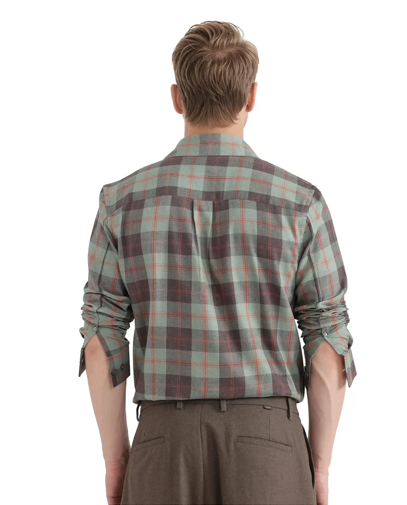 Rare Rabbit Men's Checked Regular Fit Shirt