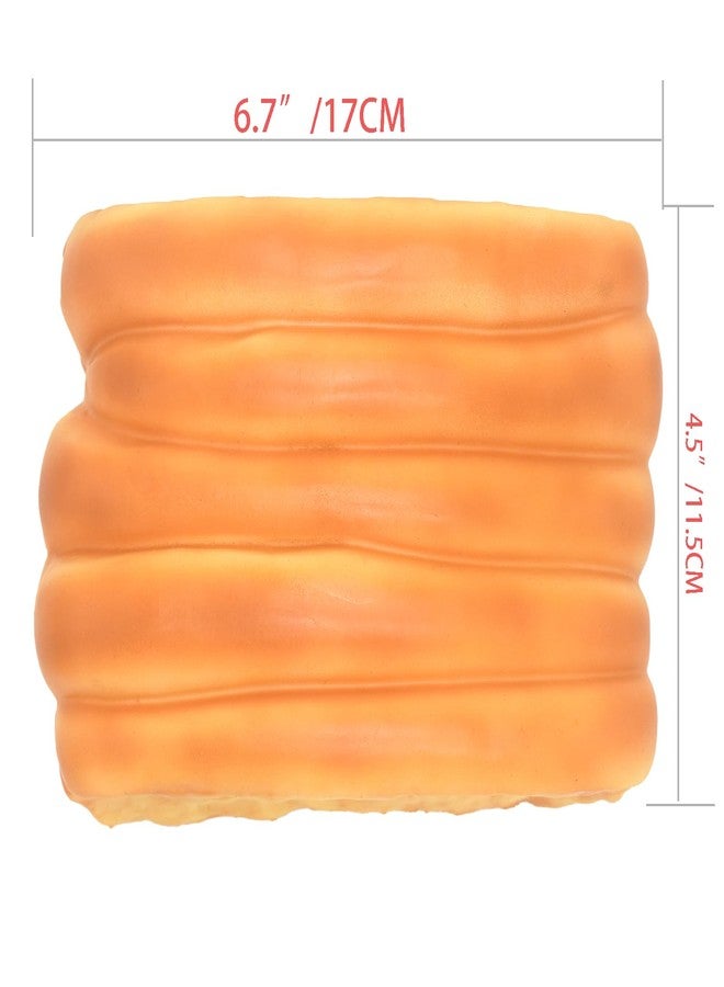 Kiibru Milk Bread Rolls 6.7" Slow Rising Squishy Giant Squishies for Kids Gift Toys - Image 3