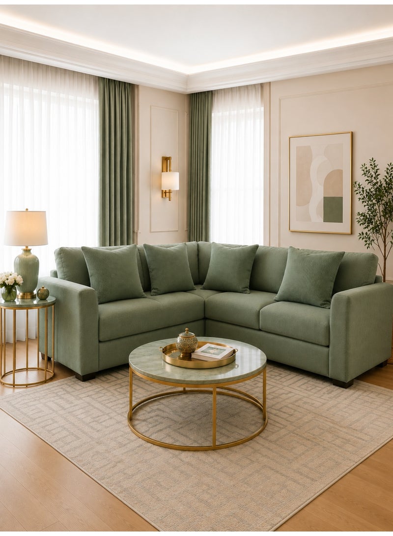Pillow Covers Set of 4 Soft Textured, Cushion Covers Waffle Jacquard Solid Color, Green Decorative Throw Pillow Covers 45x45cm (18x18 Inches) for Living Room Sofa Bedroom Home Decor - Image 1