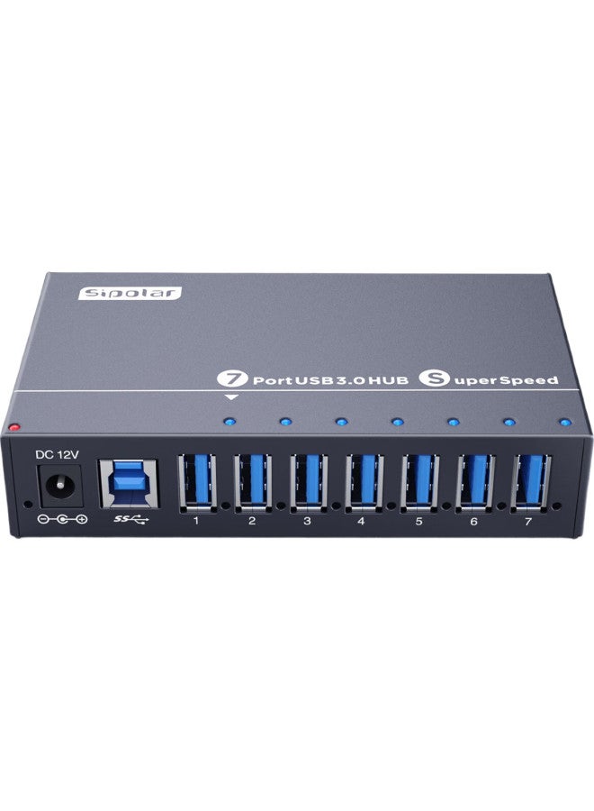 SIPOLAR Usb3.0 Expansion Dock Splitter High Speed 10-Port Hub Industrial Grade A-173 (1.4M) Hub Computer Extension Dock With Single Port 1A Power Charging - Image 2