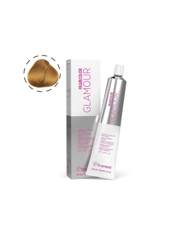 فراميسي مورفوسيس Framesi FRAMCOLOR GLAMOUR 8.33 بني أشقر ذهبي فاتح 100ML — صبغة دائمة احترافية - Image 1