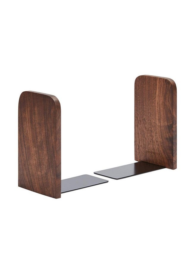 pandapark Wood,Non-Skid Bookend For Shelves,Heavy Duty,Book Stand For Cds,1 Pair - Image 1