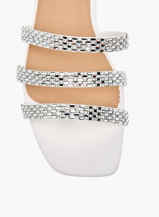 Flora Bella By Shoexpress Women Embellished Slip-On Flat Sandals - Image 4