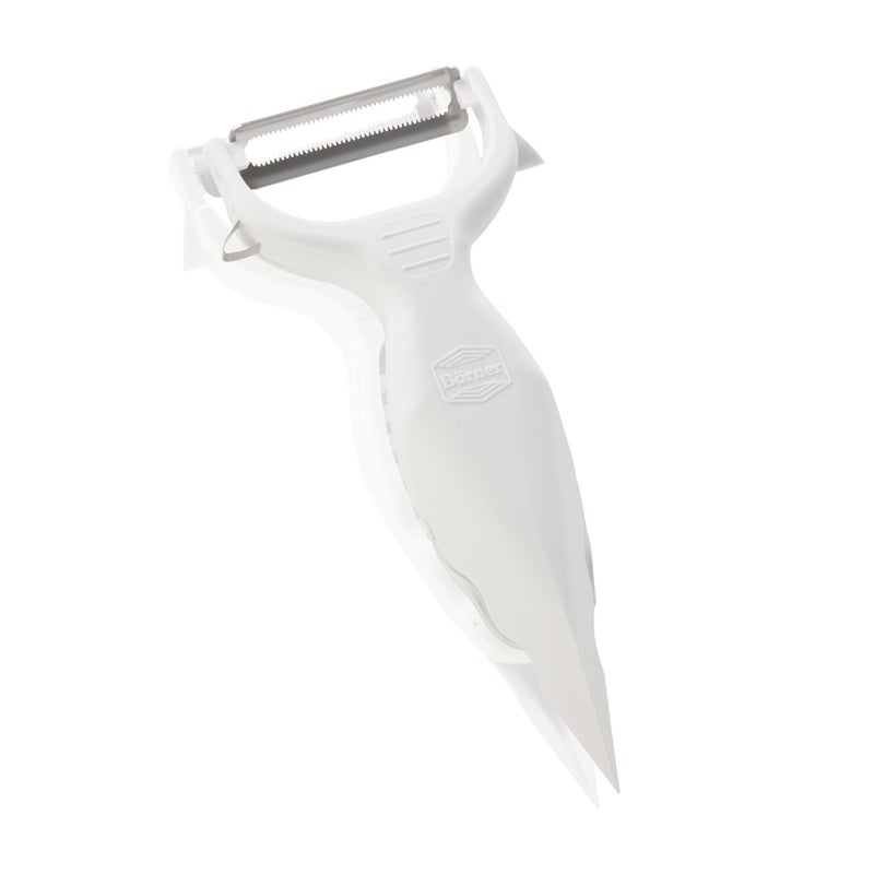 Swissmar Borner V-2007 Veg'Art Prep Tool with Detachable Grater, White - Image 1
