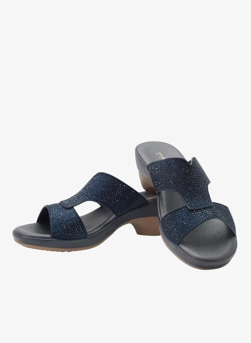 ميشيل مورجان 092-3109 Michelle Morgan Ladies Mid Heel Sandals 514RJ312 Navy