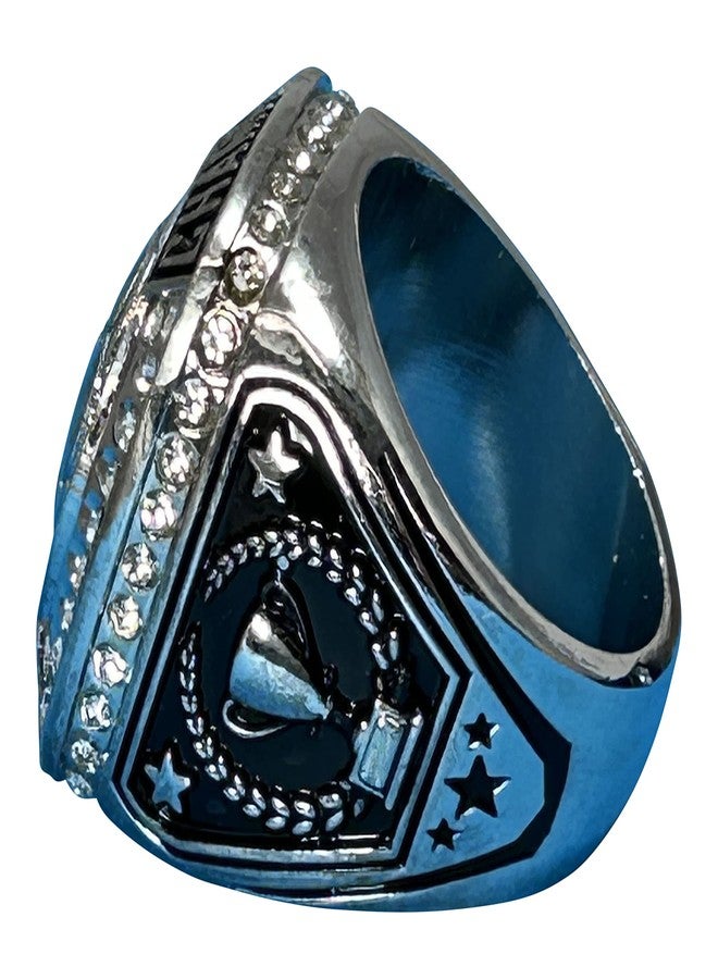 Express Medals Champion Bowling Trophy Ring Award Gift Fantasy Prize with Display Neck Chain and Stand Championship Rings - Image 4