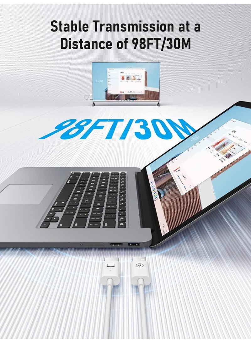 Lemorele Wireless HDMI Transmitter and Receiver Kit - 1080P@60Hz Wireless HDMI Extender - 2.4/5G Dual Band, 98FT/30m Range - for Home Theater, Office Meetings, Lectures & Education, Plug & Play - Image 5