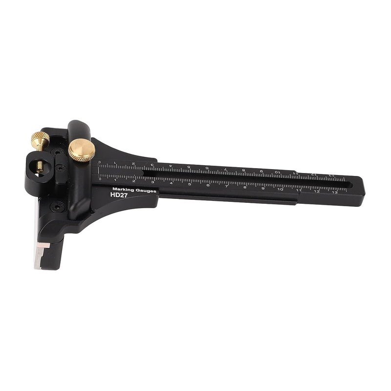 مسطرة خطوط متوازية متعددة الوظائف من سبائك الألومنيوم بمقياس مزدوج متري وإمبراطوري لأعمال النجارة - Image 5