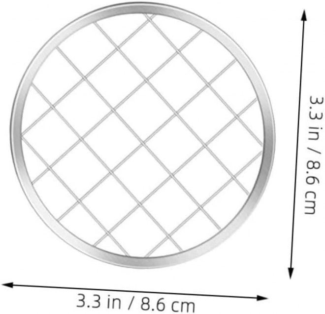 ABOOFAN 6pcs 86mm Mason Jar Lids Flower Grid Split Mesh Stainless Steel Insert Lid for Floral Arranging Kitchen Storage Home Decor - Image 2
