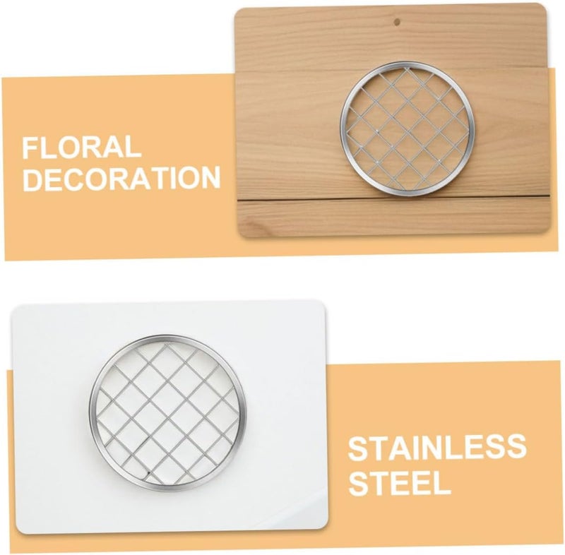 ABOOFAN 6pcs 86mm Mason Jar Lids Flower Grid Split Mesh Stainless Steel Insert Lid for Floral Arranging Kitchen Storage Home Decor - Image 3