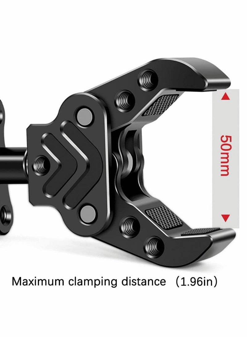Camera Clamp Mount,Multi-Functional Camera C Clamp with 1/4" Thread for DSLR Camera,for Ronin,for Gopro,LCD Field Monitor,LED Lights,Flash, Mic,Action Cam - Image 2