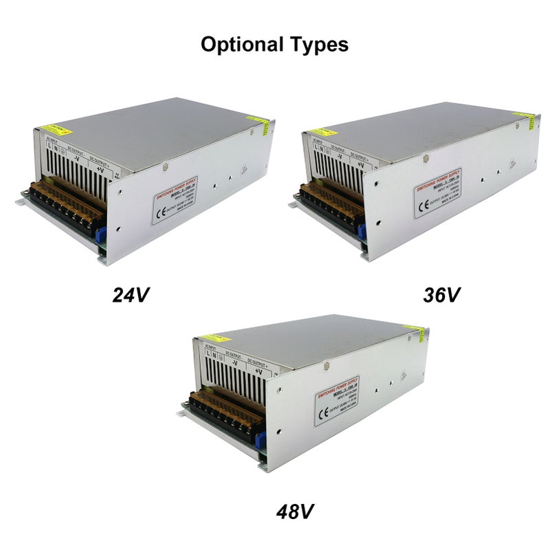 محول طاقة مُقوم بتبديل التيار AC 110/220V إلى DC 48V//31.3A/1500W ومُحول ومُحول لشبكات المراقبة التلفزيونيةCCTV/ الطابعات/ شرائط الأضواء الـLED/ روترات الإنترنت - Image 5