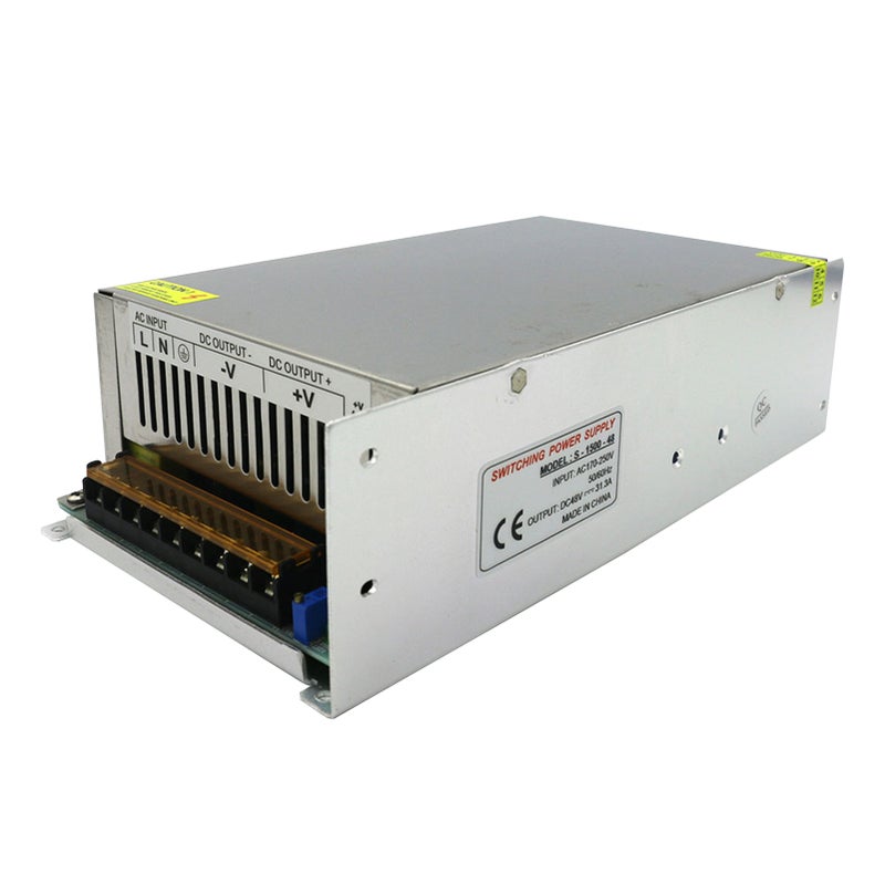 محول طاقة مُقوم بتبديل التيار AC 110/220V إلى DC 48V//31.3A/1500W ومُحول ومُحول لشبكات المراقبة التلفزيونيةCCTV/ الطابعات/ شرائط الأضواء الـLED/ روترات الإنترنت - Image 1