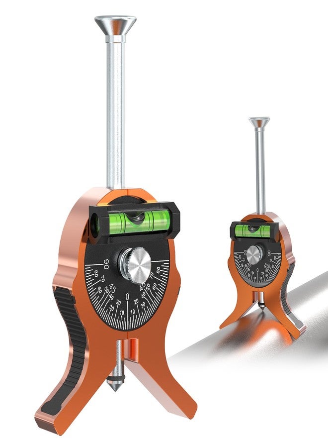 Nuvium Upgraded Pipe Center Finder, Y-Shape Base with Fully Embedded Magnets, Dial Bubble Protractor - No Tools,Pipe Marking Tool for 0.4" and Above, Pipefitter Tool for Accurate Center Marking - Image 1