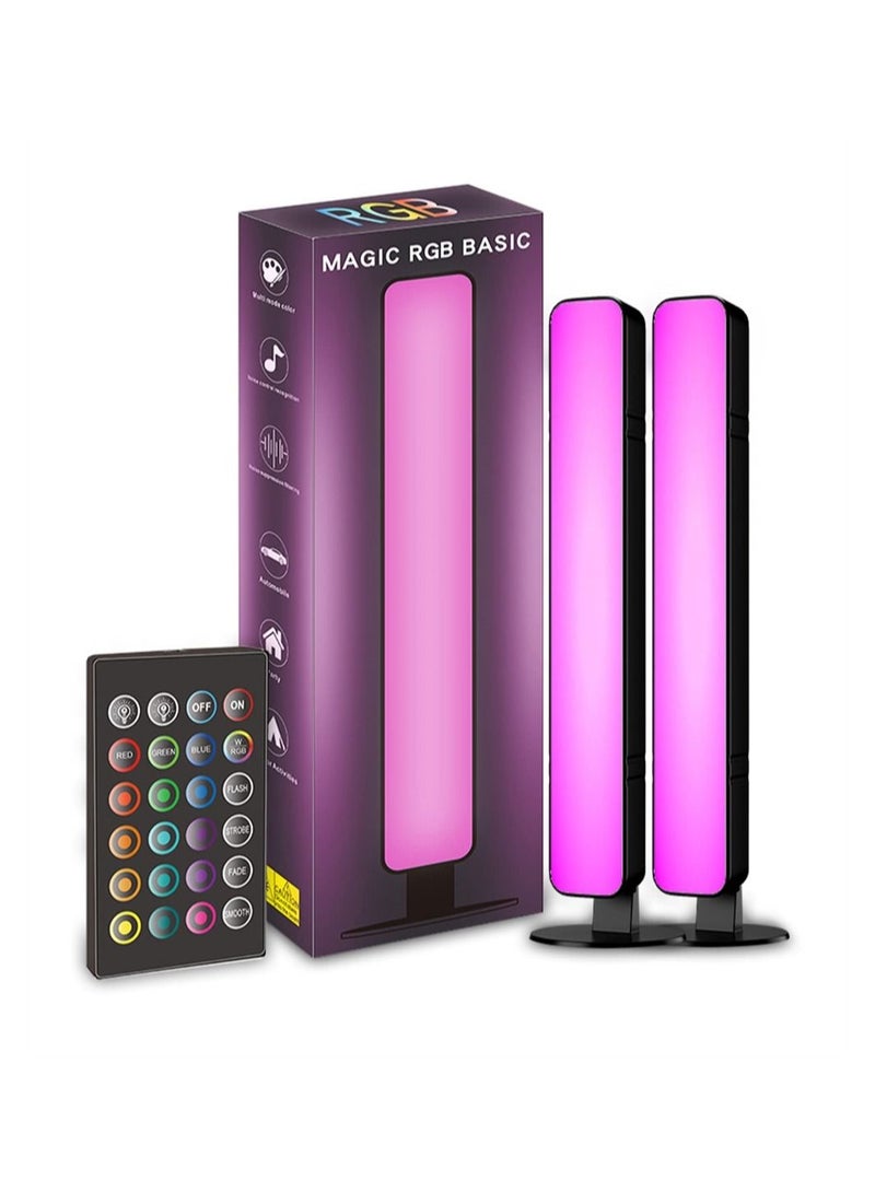 Captaintech Atmosphere Light, RGB Desk Light, LED Strip Lights, PC Gaming Accessories Light, Cool Stuff for Room Ambient Lighting Sound Reactive Led Lights Lamp Mood Lighting Suitable for TV Bedroom - Image 1