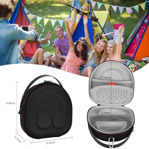 ZUJFPL EVA Hard Case for JBL Tune 710BT, JBL Tune 720BT, JBL Tune 770NC, Sony WH-CH710N/WH-CH720N/WH-CH702N Noise Canceling Wireless Headphones,Premium Travel Protective Storage Bag - Grey - Image 3