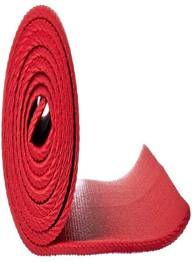 LOCKET Yoga Mat for Men & Women | 4mm Anti-Slip Exercise Mat for Home Workout, Yoga, Gym & Fitness Training (Red) - Image 3