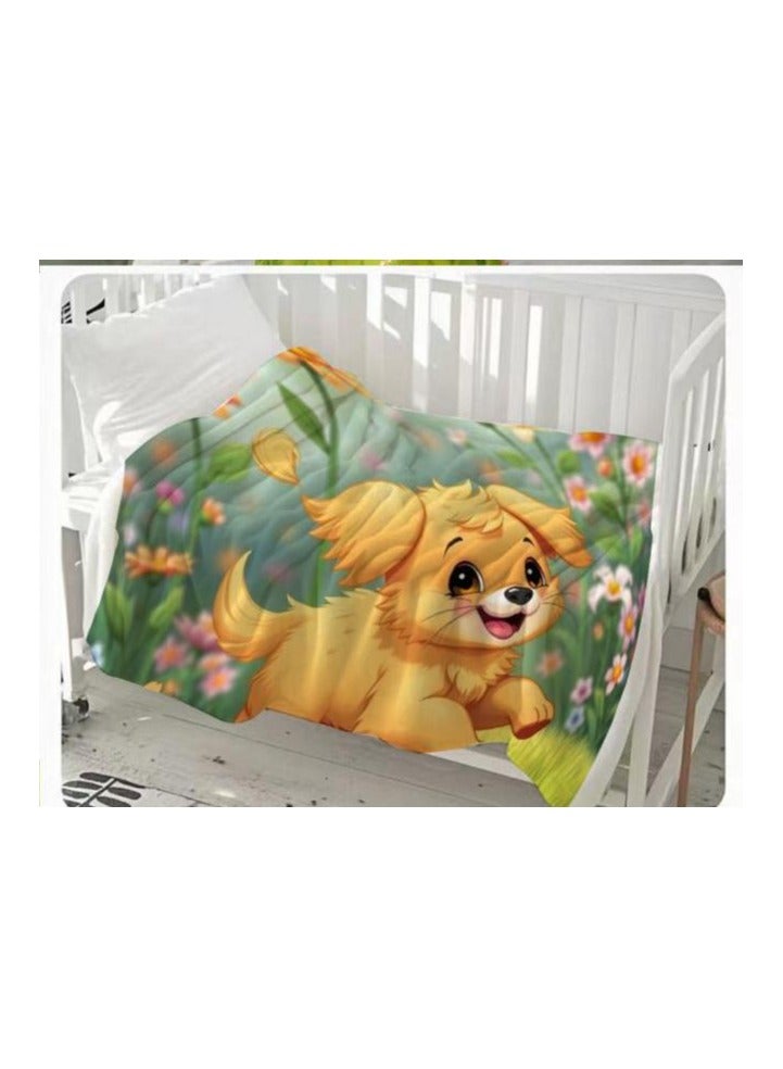 عام بطانية رقيقة من الفانيلا الكرتونية للأطفال أو الطلاب (دافئة ومريحة ومناسبة للنوم والألعاب) 100 سم * 150 سم - 677 - Image 3