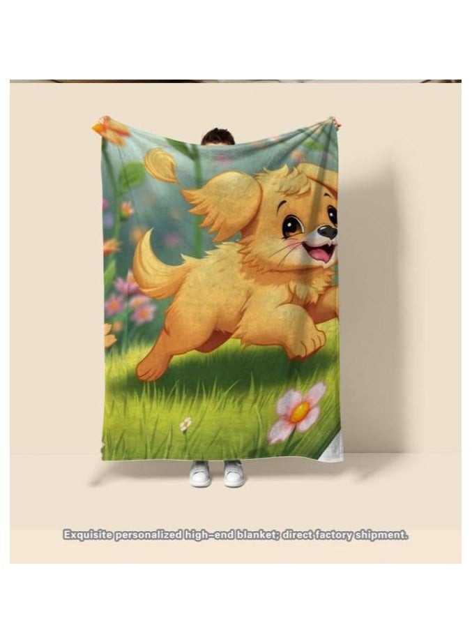 عام بطانية رقيقة من الفانيلا الكرتونية للأطفال أو الطلاب (دافئة ومريحة ومناسبة للنوم والألعاب) 100 سم * 150 سم - 677 - Image 4