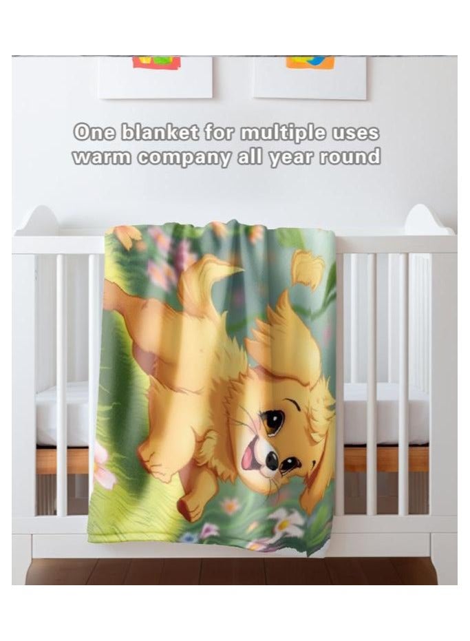 عام بطانية رقيقة من الفانيلا الكرتونية للأطفال أو الطلاب (دافئة ومريحة ومناسبة للنوم والألعاب) 100 سم * 150 سم - 677 - Image 5