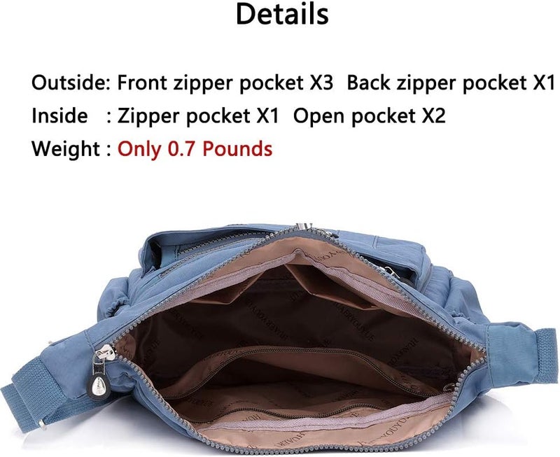 MINTEGRA Store Crossbody Bag for Women Nylon Waterproof Shoulder Purse Messenger Bag Lightweight Pocketbooks - Image 4