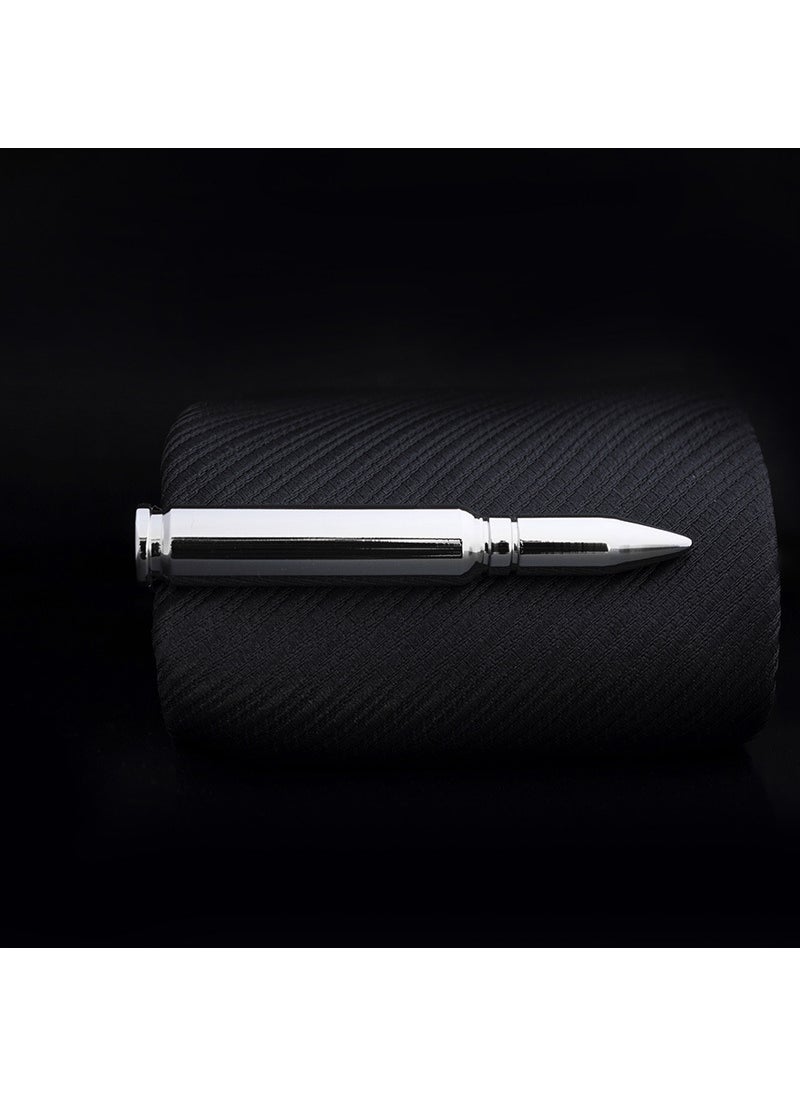 Generic Creative Gold Tie Clip Elegant Accessory for Men J0112 silver Bullet 