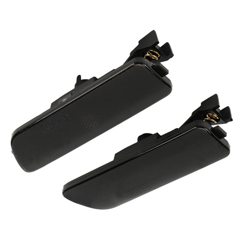 1 Pair Smoked Bumper Marker Side Light Housing for MK4 617215181853 (Black) - Image 1