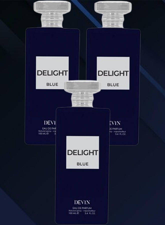 ديفين 3 قطع عطر ديلايت بلو 100 مل - Image 1