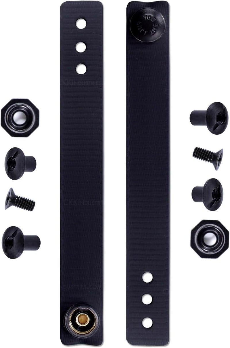 Holstex IWB Soft Belt Loops - w/Heavy Duty Rubberized Nylon Pull-The-Dot Security Snaps & Mounting Hardware - Holster Loops for IWB Carry - (Fit 1.25" to 2.00" Belts (Adjustable) - (Multi Colors) - Image 1