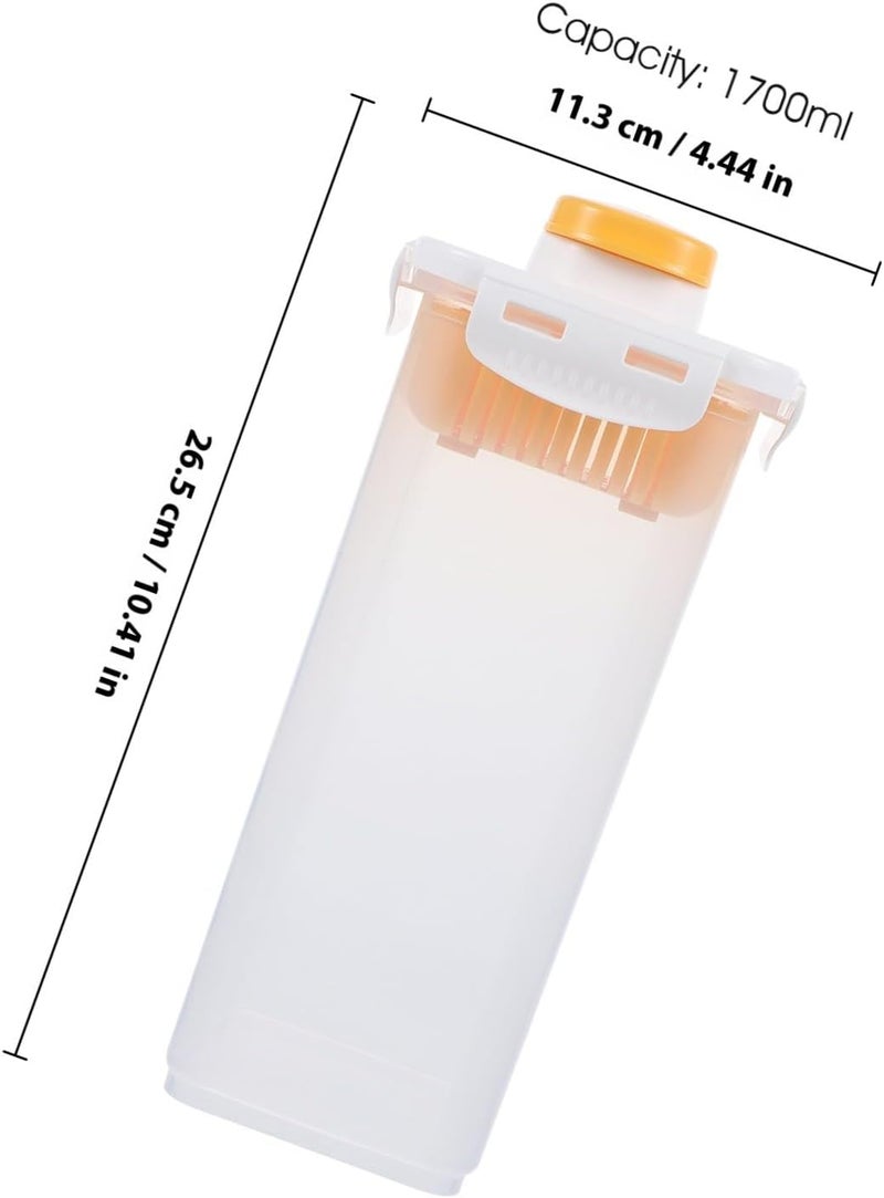 IMIKEYA Water Pitcher with Lid 1700ml Plastic Juice Jug Iced Tea Pitcher for Refrigerator Household Beverage Serveware - Image 1