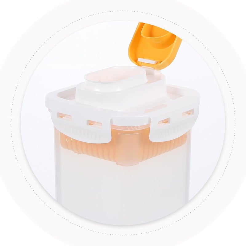 IMIKEYA Water Pitcher with Lid 1700ml Plastic Juice Jug Iced Tea Pitcher for Refrigerator Household Beverage Serveware - Image 5