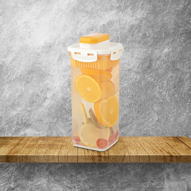 IMIKEYA Water Pitcher with Lid 1700ml Plastic Juice Jug Iced Tea Pitcher for Refrigerator Household Beverage Serveware - Image 4