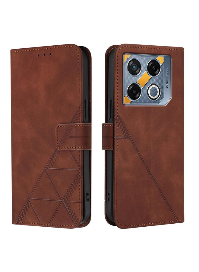 Green Tiger Case For Infinix GT 20 Pro-X6871 Crossbody 3D Embossed Flip Leather Phone Case  - Image 2