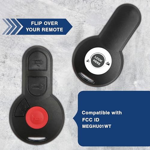 KeylessOption Key Fob Replacement for 1998 1999 2000 2001 2002 Volkswagen Golf Cabrio Jetta MK3 Corrado Remote, 4-Button MEGHU01WT, Programming Guide Included - Image 4