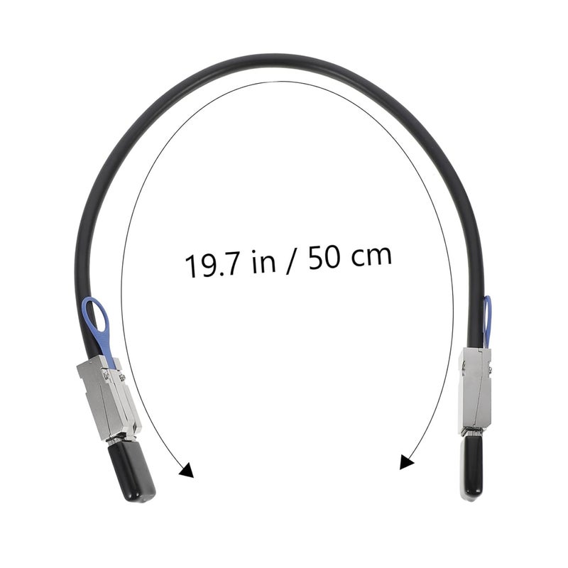 كابل بيانات سريع السرعة من نوع Mini SAS بـ 26 طرفًا، من نوع SFF-8088 إلى SFF-8088، بطول 0.5 متر، مخصص لتخزين الخوادم ومتحكمات المصفوفات (Array Controllers) - Image 2