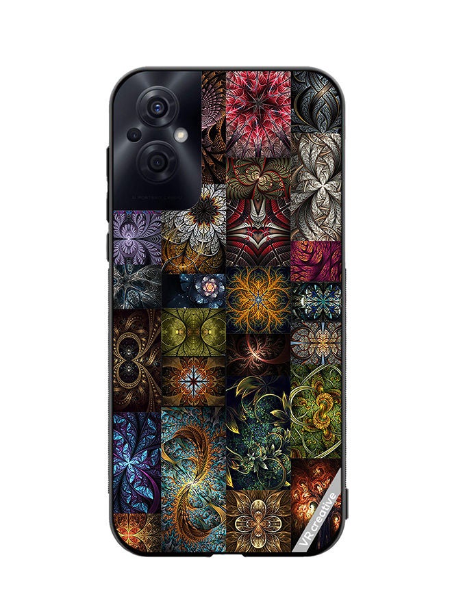 VR CREATIVE Protective Case Cover For Oppo Reno8 Z 30 Mind Blowing Pieces Of Algorithmic Fractal Art Design Multicolour - Image 1