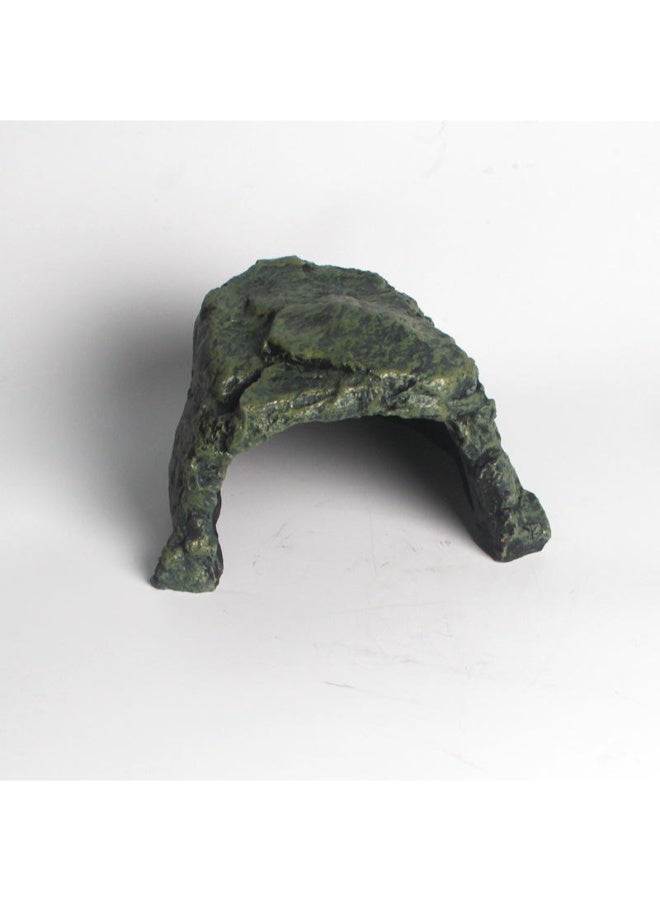 NomoyPet مخبأ الزواحف Nomoypet NS-22 كبير الحجم مصنوع من الراتنج - مخبأ على طراز الصخور الطبيعية مناسب للسلاحف والسحالي والثعابين والزواحف الصغيرة - Image 2