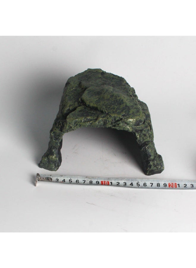 NomoyPet مخبأ الزواحف Nomoypet NS-22 كبير الحجم مصنوع من الراتنج - مخبأ على طراز الصخور الطبيعية مناسب للسلاحف والسحالي والثعابين والزواحف الصغيرة - Image 4