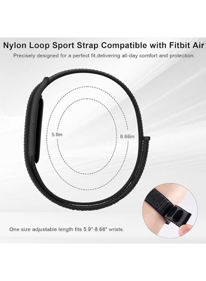 TEMPO Nylon Band Compatible with Google Fitbit Air Activity Tracker, Breathable,Quick-Dry, Hook and Loop Replacement Strap with, Adjustable Sport Wristband with Stainless Steel Buckle for Men Women - Image 4