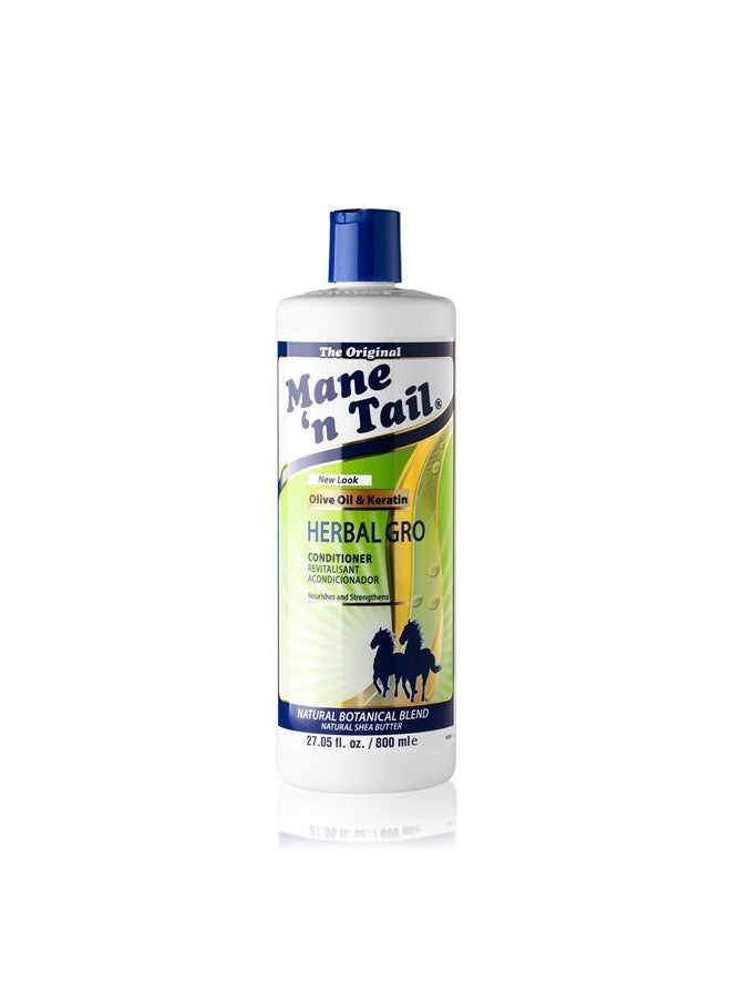 Mane 'n Tail Herbal Gro Shampoo and Conditioner Olive Oil Infused 27.05 Ounce Each  - Image 3