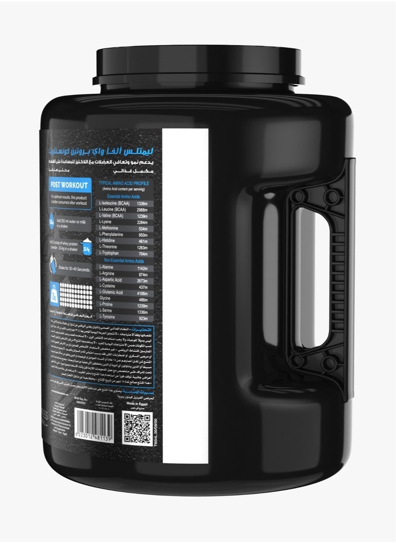 LIMITLESS Alpha Whey Protein Concentrate - Coffee Mocca Hazelnuts 2 KG  - Image 2