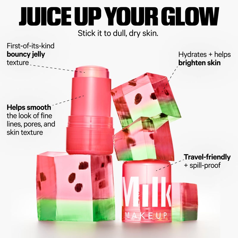 Milk Makeup Calming + Hydrating Jelly Skincare Serum Set â€“ Reduce the Look of Puffiness + Redness, Brighten Skin + Minimize Look of Pores + Lines â€“ Cooling Water + Watermelon Jelly, 0.21 oz each - Image 5