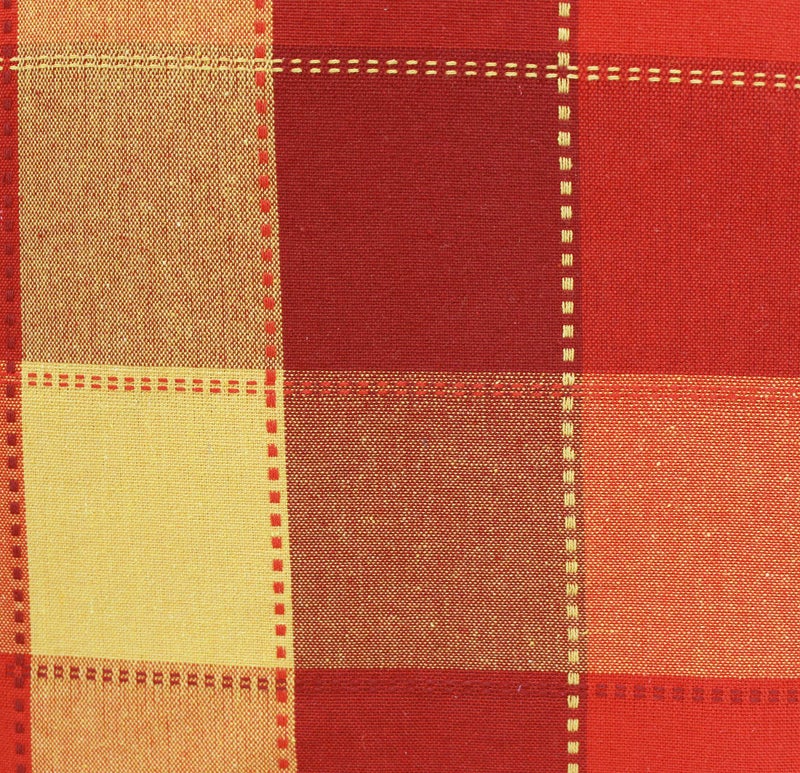 AIRWILL Cotton Self Designed Checks 200 GSM Single Bedsheet with 1 Pillow Cover (Red, Pack of 1 Set) - Image 2