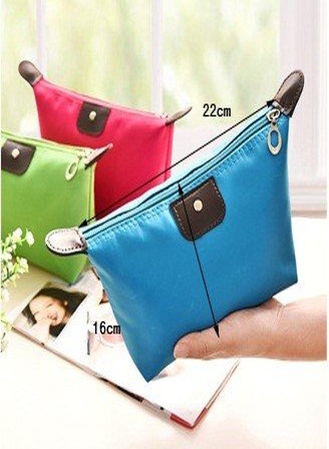 فوكس حقيبة مكياج نسائية من FOK، قطعة واحدة، حقيبة مستحضرات تجميل، حقيبة يد، حقيبة أدوات تجميل معلقة، حقيبة سفر، منظم مجوهرات، حقيبة يد عادية (اللون: أسود) - Image 2